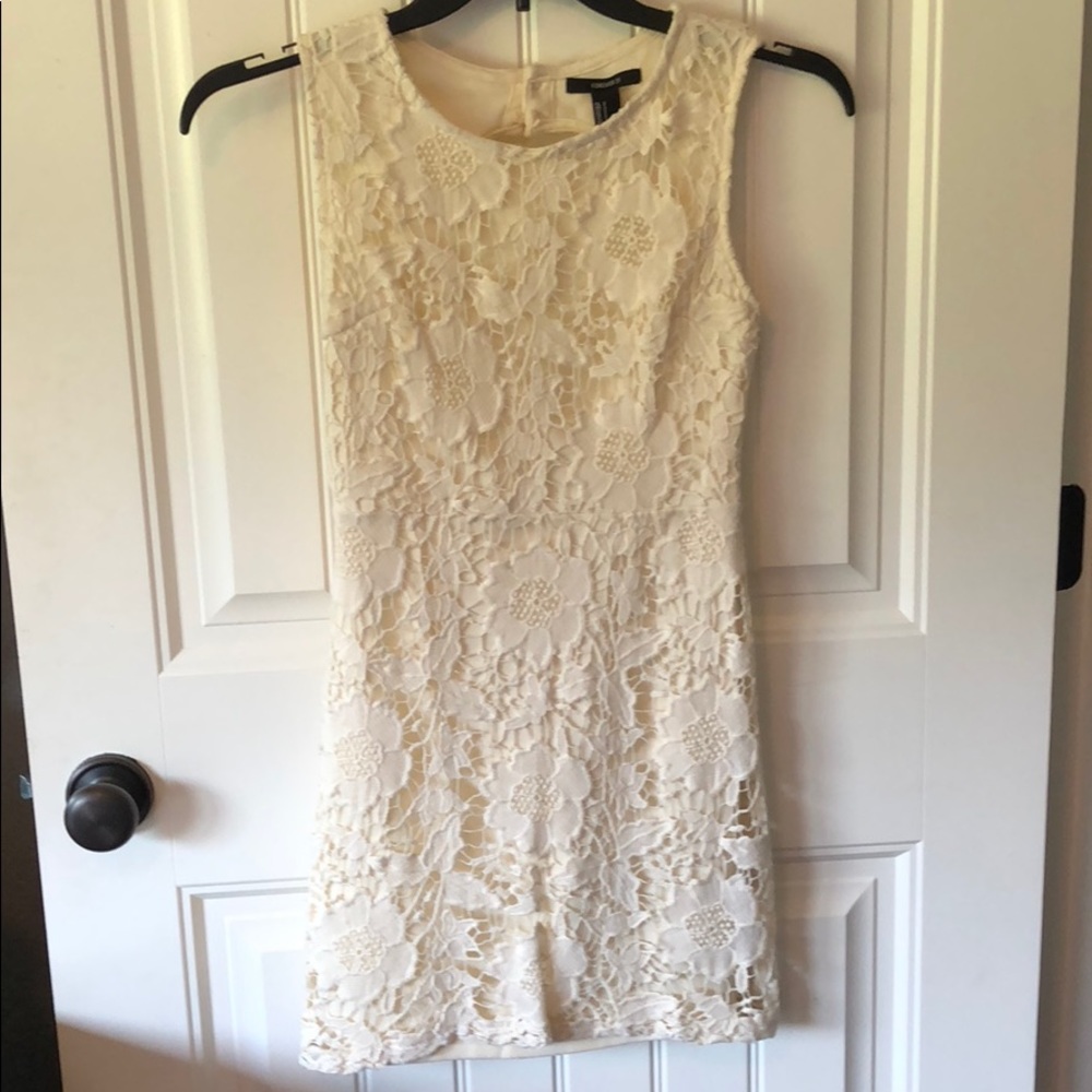 Cream Lace Dress